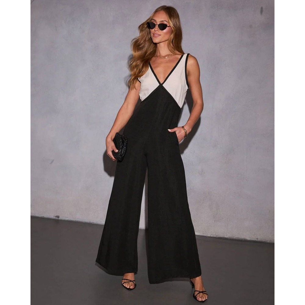 Harmony Hues Colorblock Bust Jumpsuit